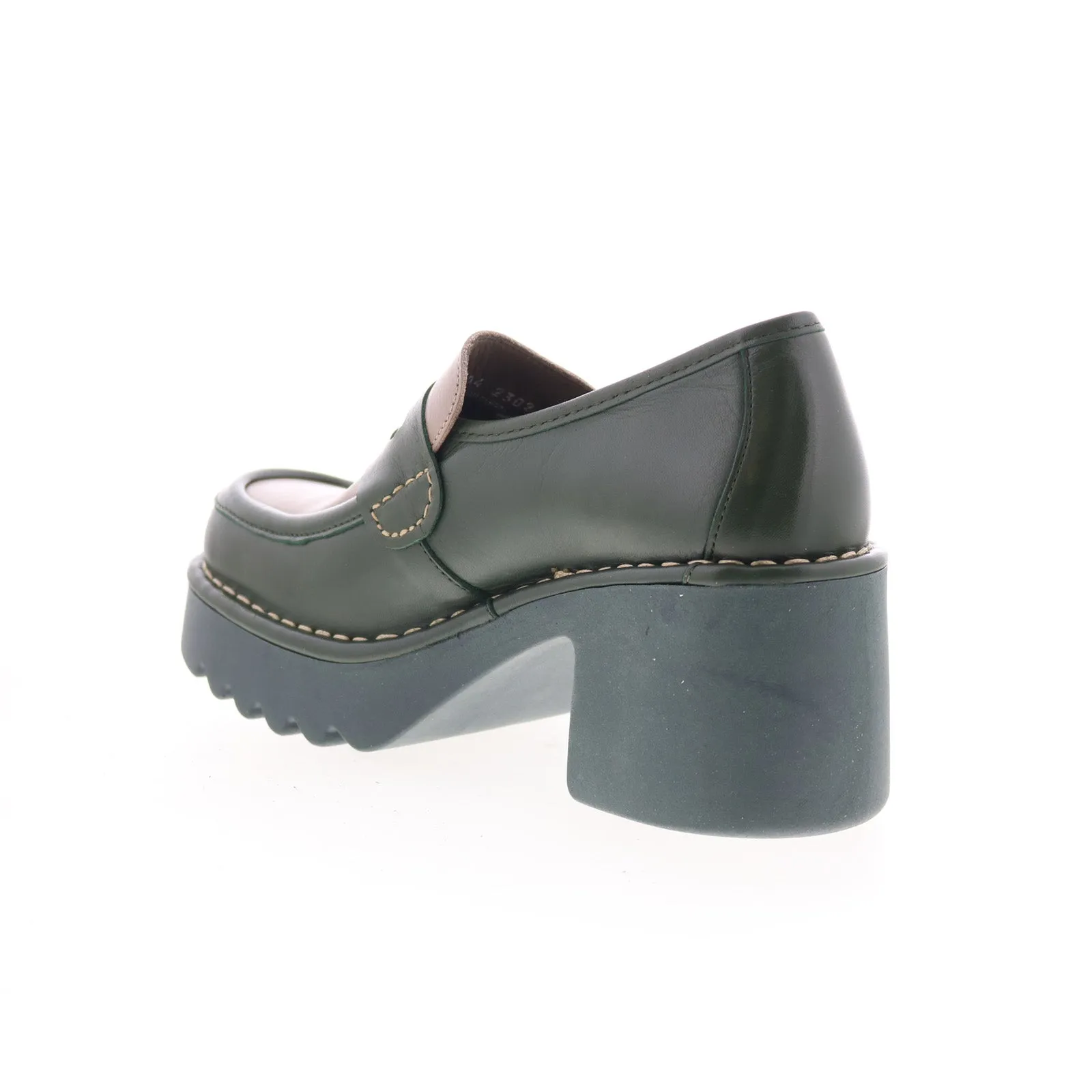 Fly London Muly MULY252FLY-004 Womens Green Loafers & Slip Ons Casual Shoes
