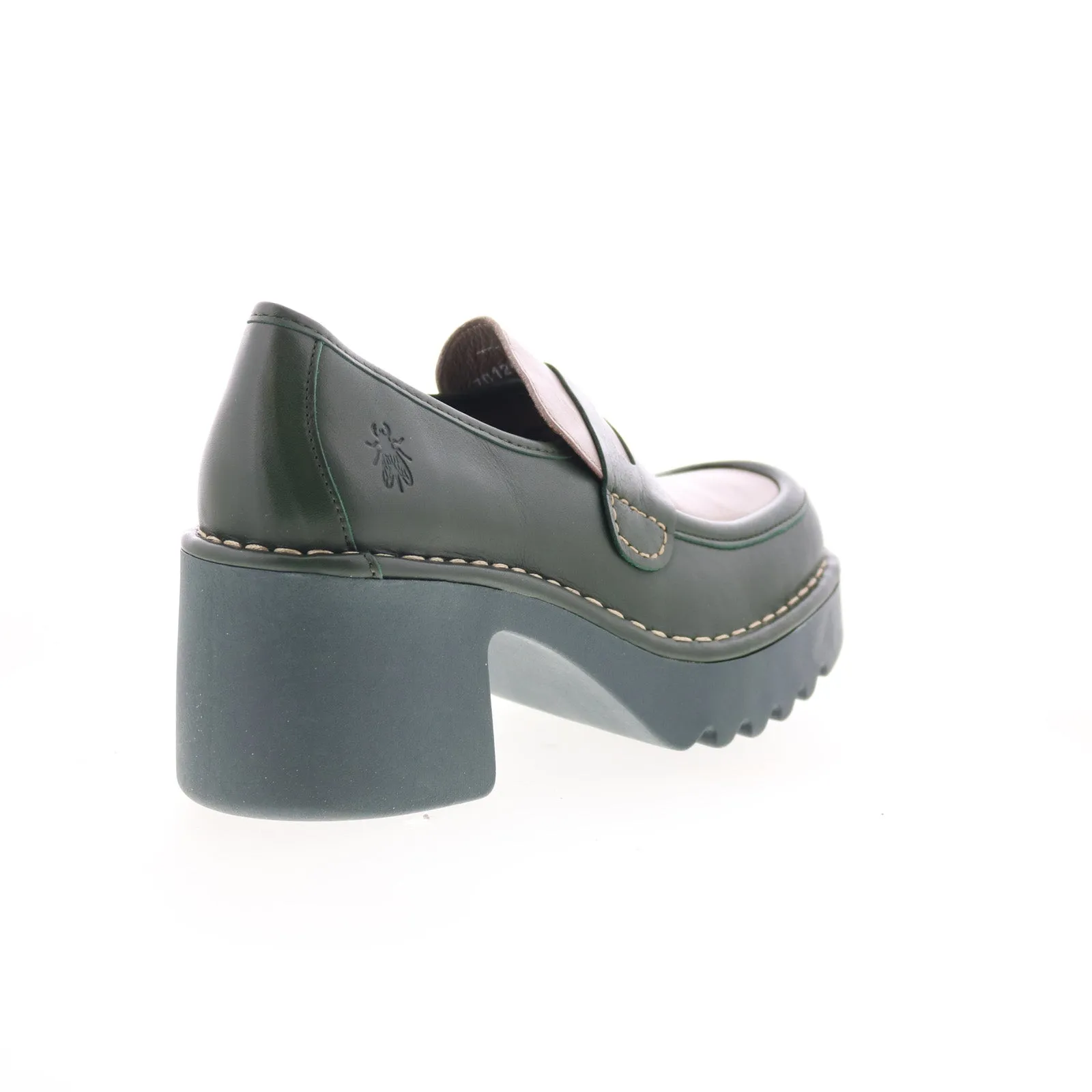 Fly London Muly MULY252FLY-004 Womens Green Loafers & Slip Ons Casual Shoes