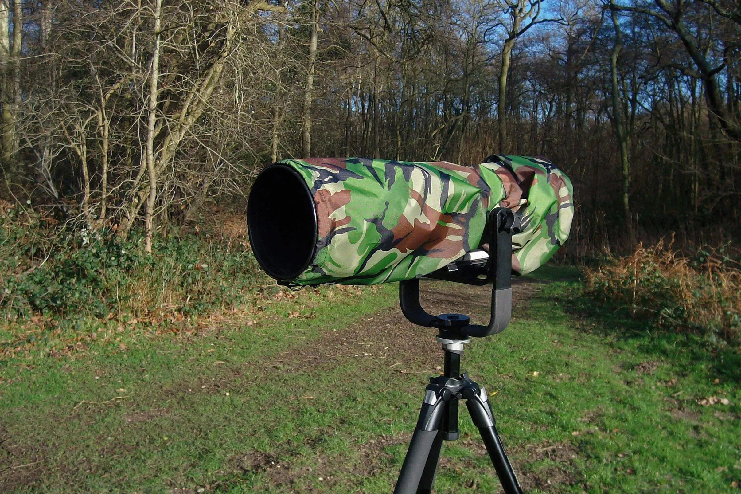 For Sigma lens range Waterproof Camera Lens Rain SET Covers, Cap & Carry Pouch in DPM Camo, Olive Green, Black Colours