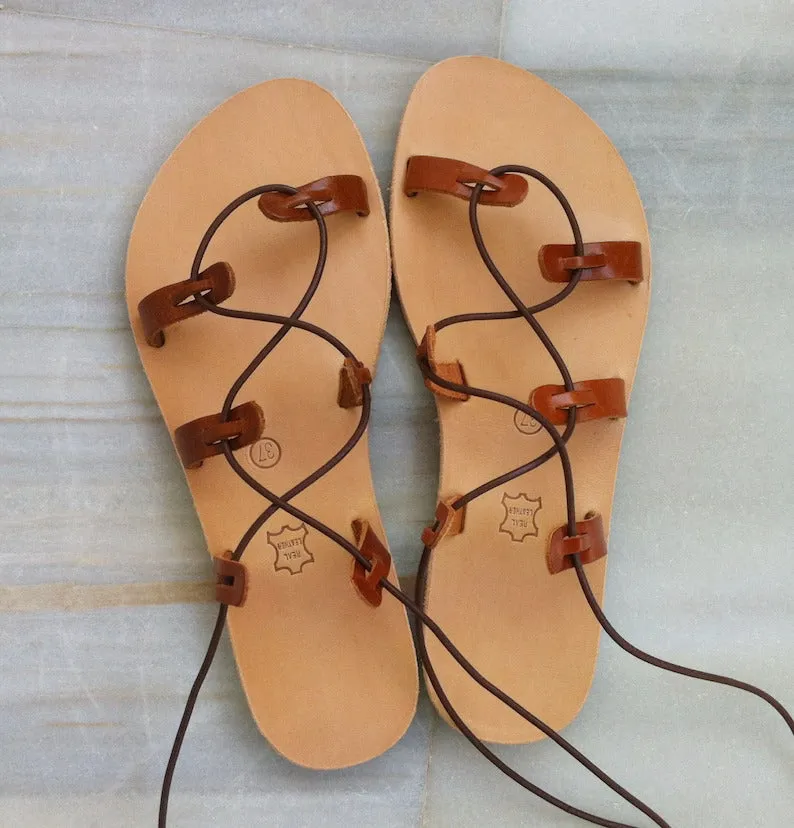 Gladiator greek sandals
