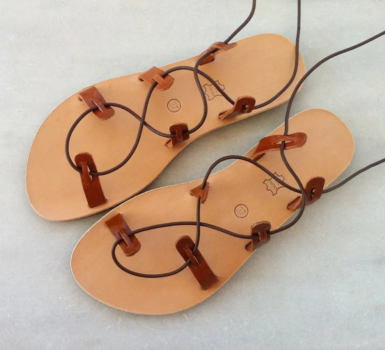Gladiator greek sandals