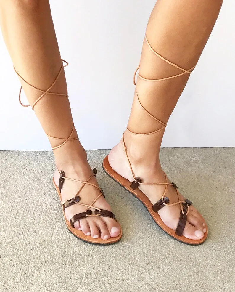 Gladiator greek sandals