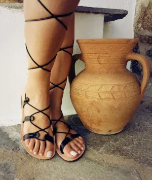 Gladiator greek sandals