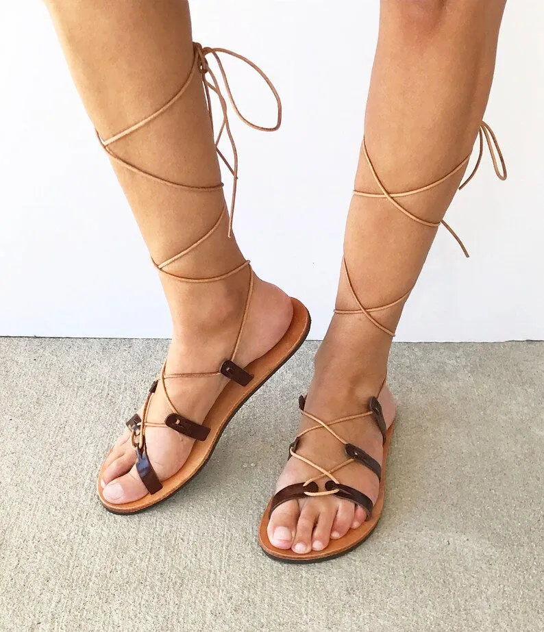 Gladiator greek sandals