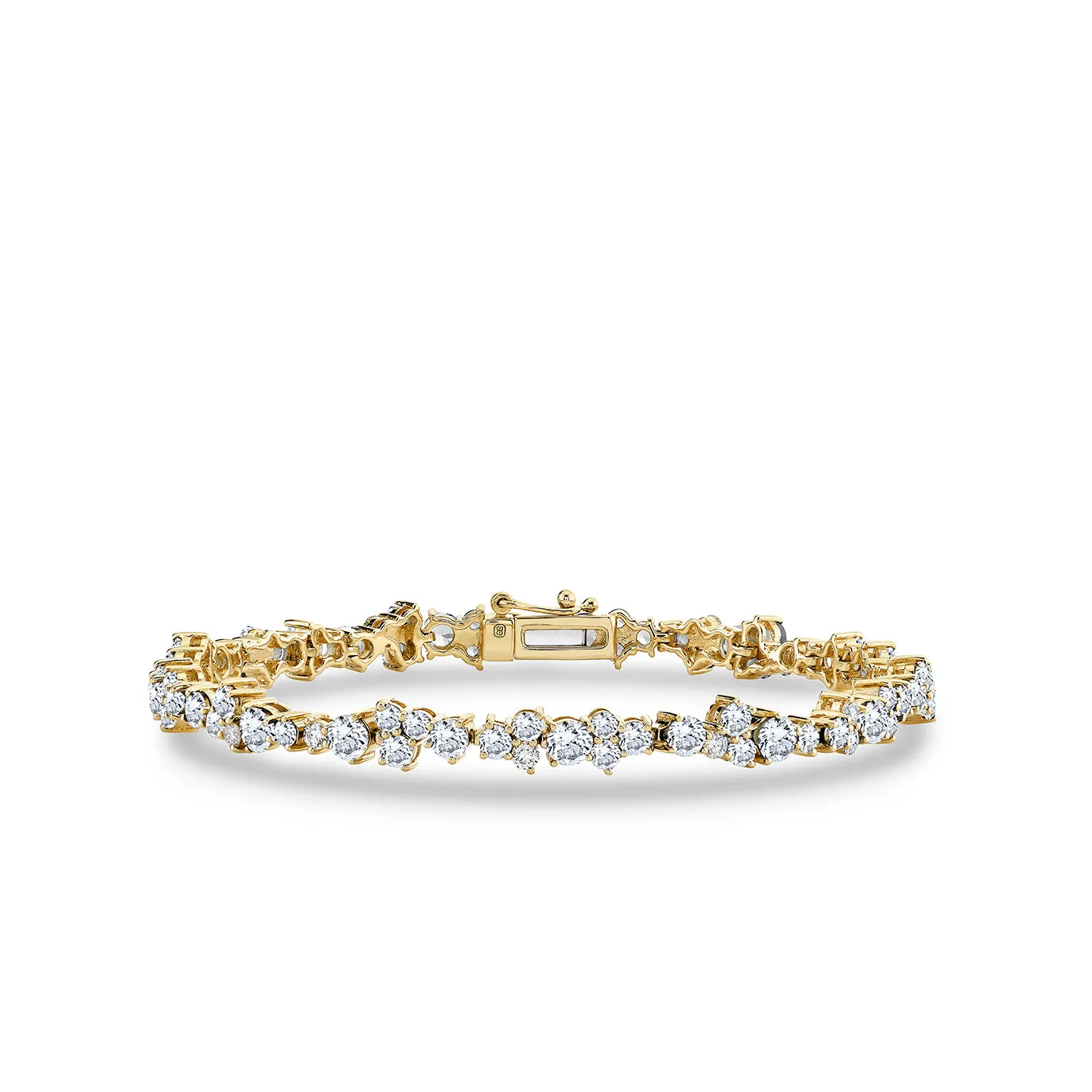 Gold & Diamond Cocktail Tennis Bracelet