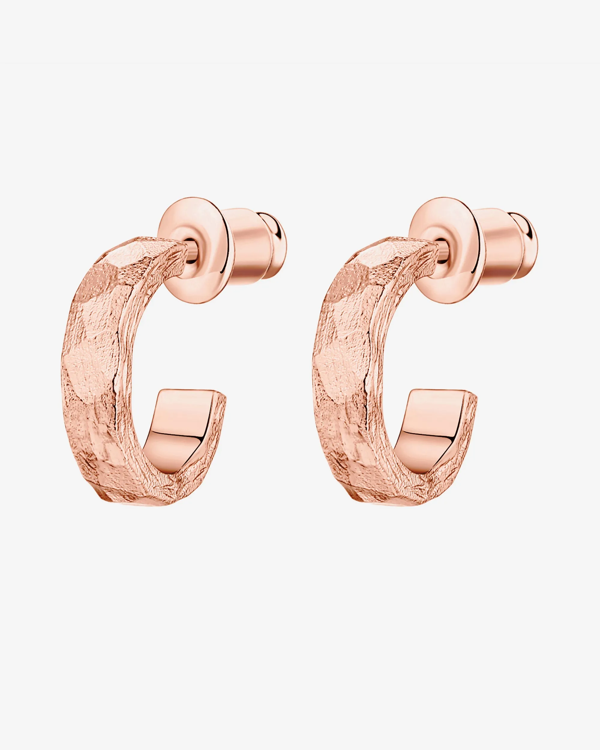 Hammered Thick Hoop