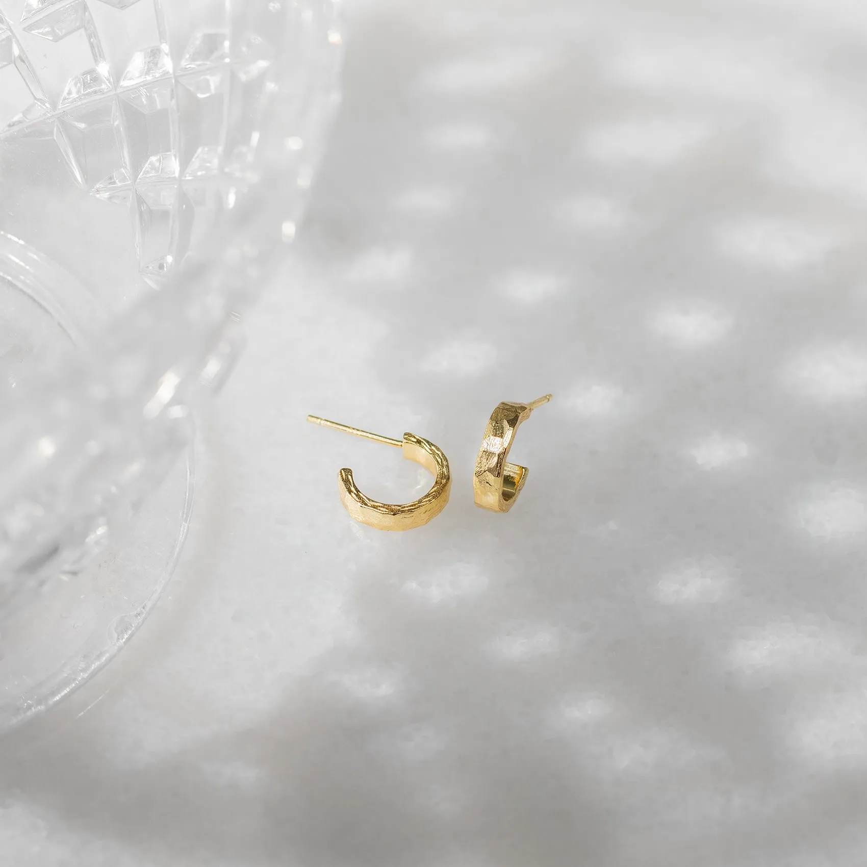 Hammered Thick Hoop