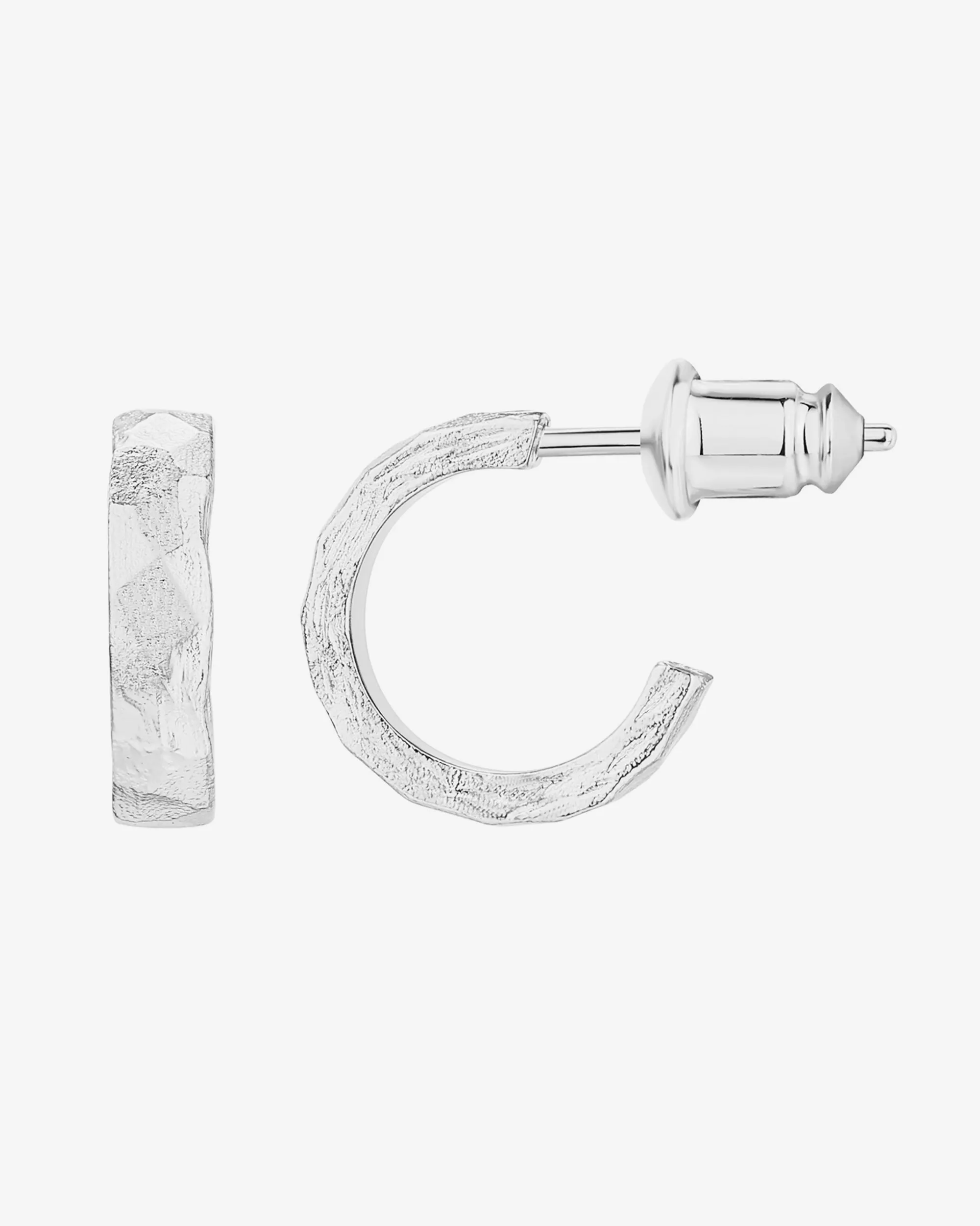 Hammered Thick Hoop