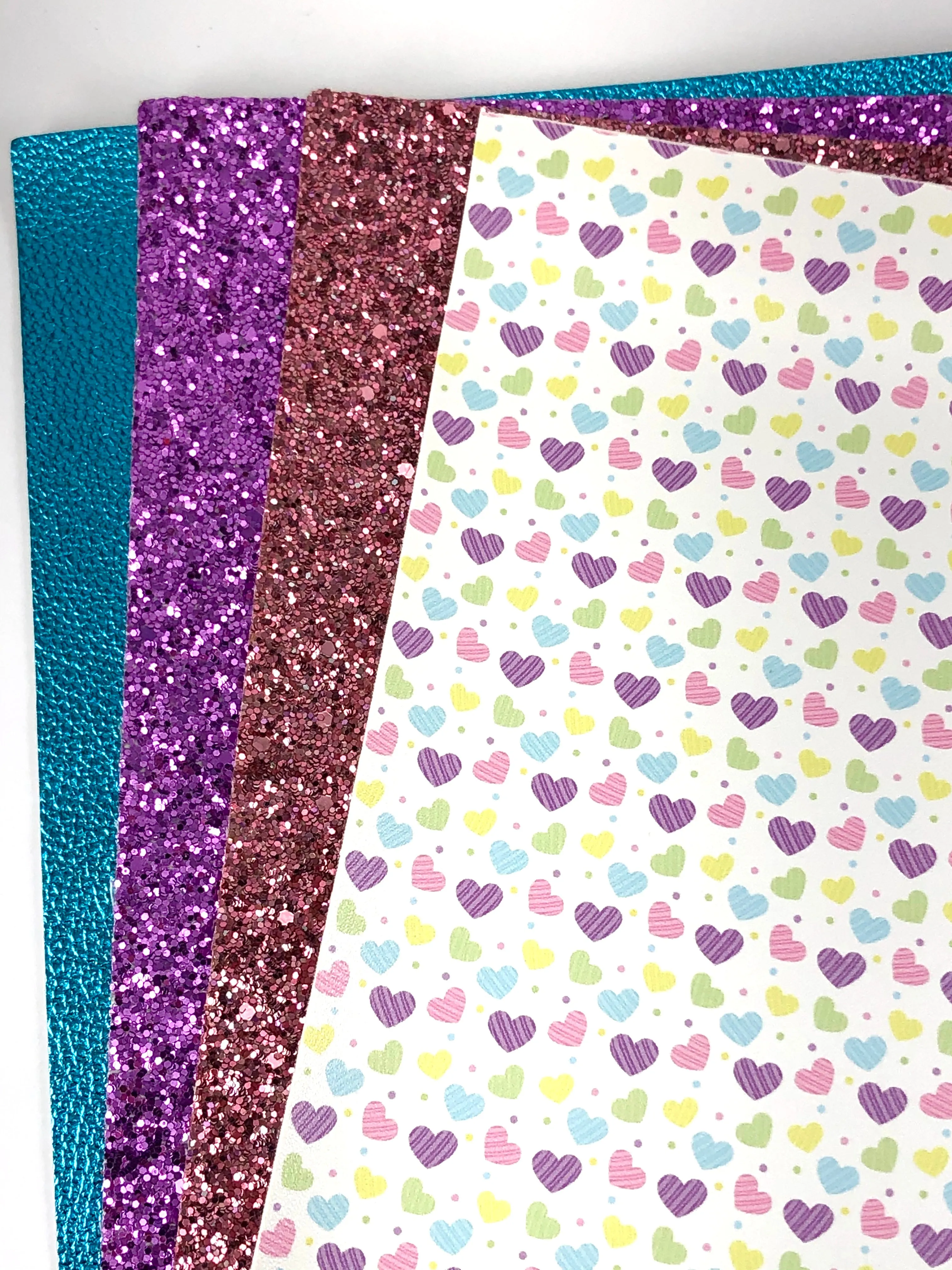 Hearts and Glitter Sheet Bundle