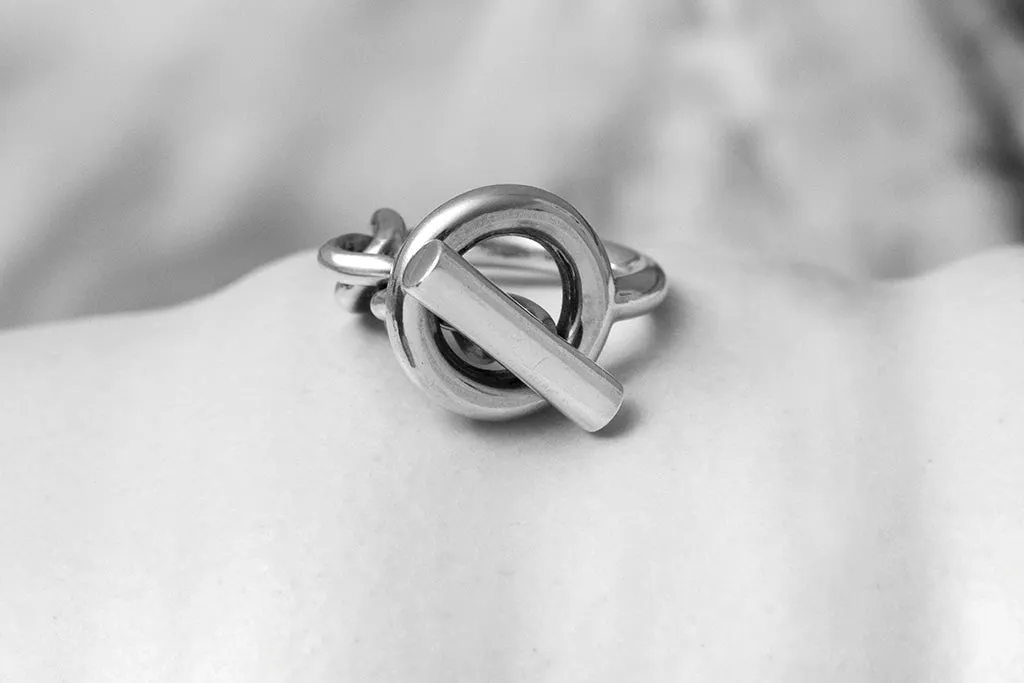 Hermès Sterling Silver Ring