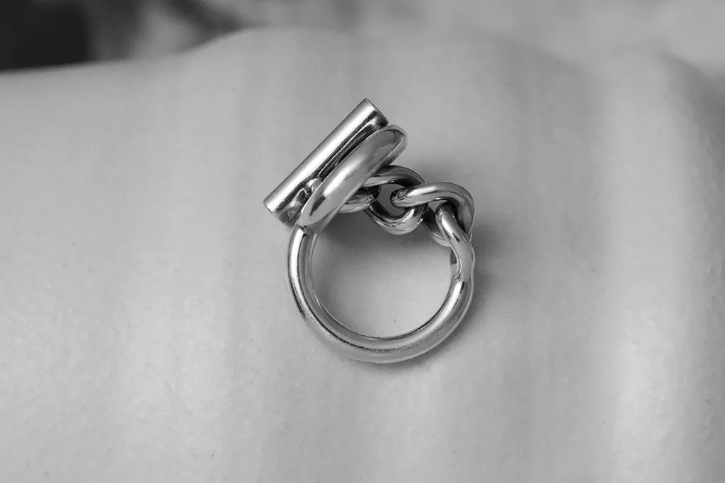 Hermès Sterling Silver Ring