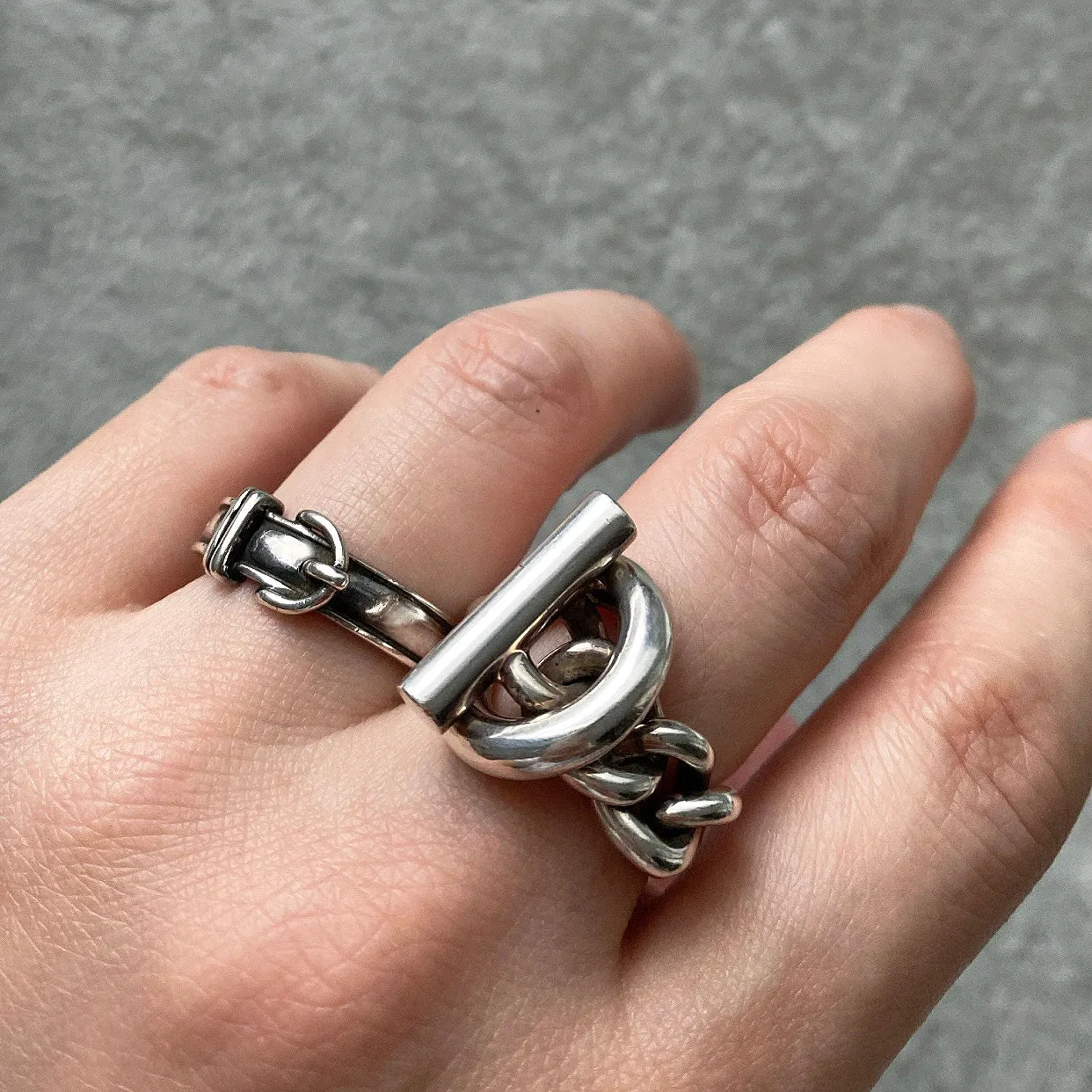 Hermès Sterling Silver Ring