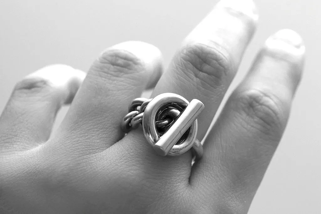 Hermès Sterling Silver Ring