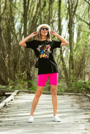 Hot Pop Biker Shorts