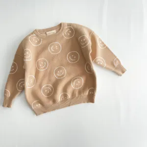 HUNTER & ROSE SMILEY JUMPER TAN