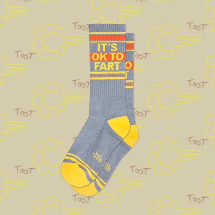 it's ok to fart! Gym Socks