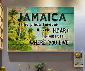 Jamaica That Place Forever In Your Heart Poster Canvas