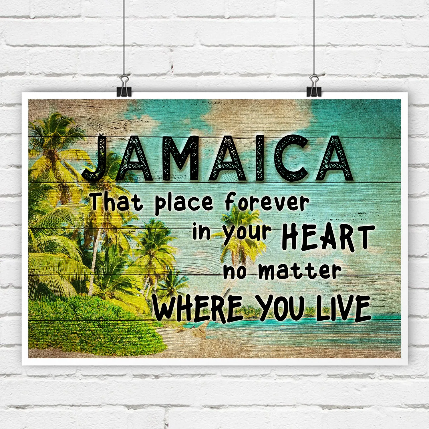 Jamaica That Place Forever In Your Heart Poster Canvas