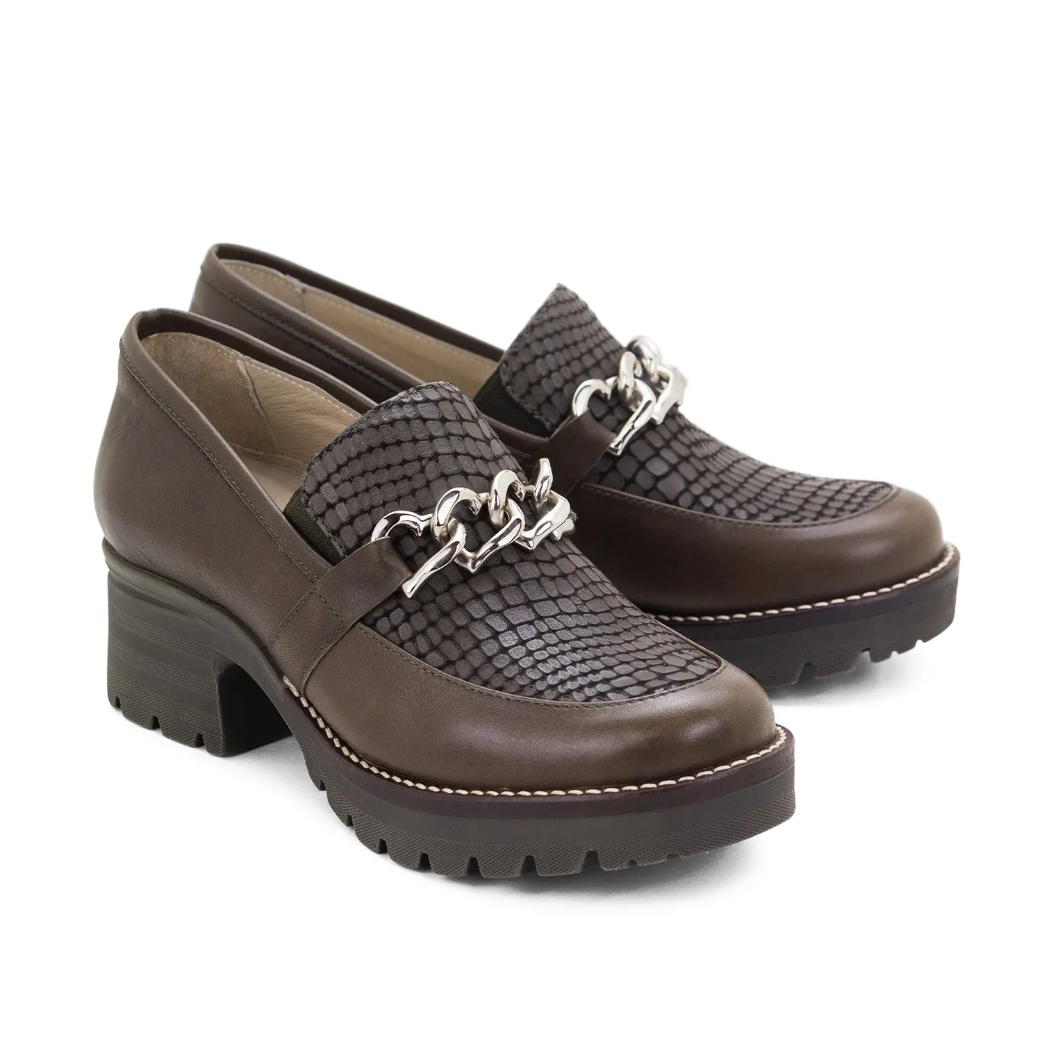 Kella Leather Platform Loafers