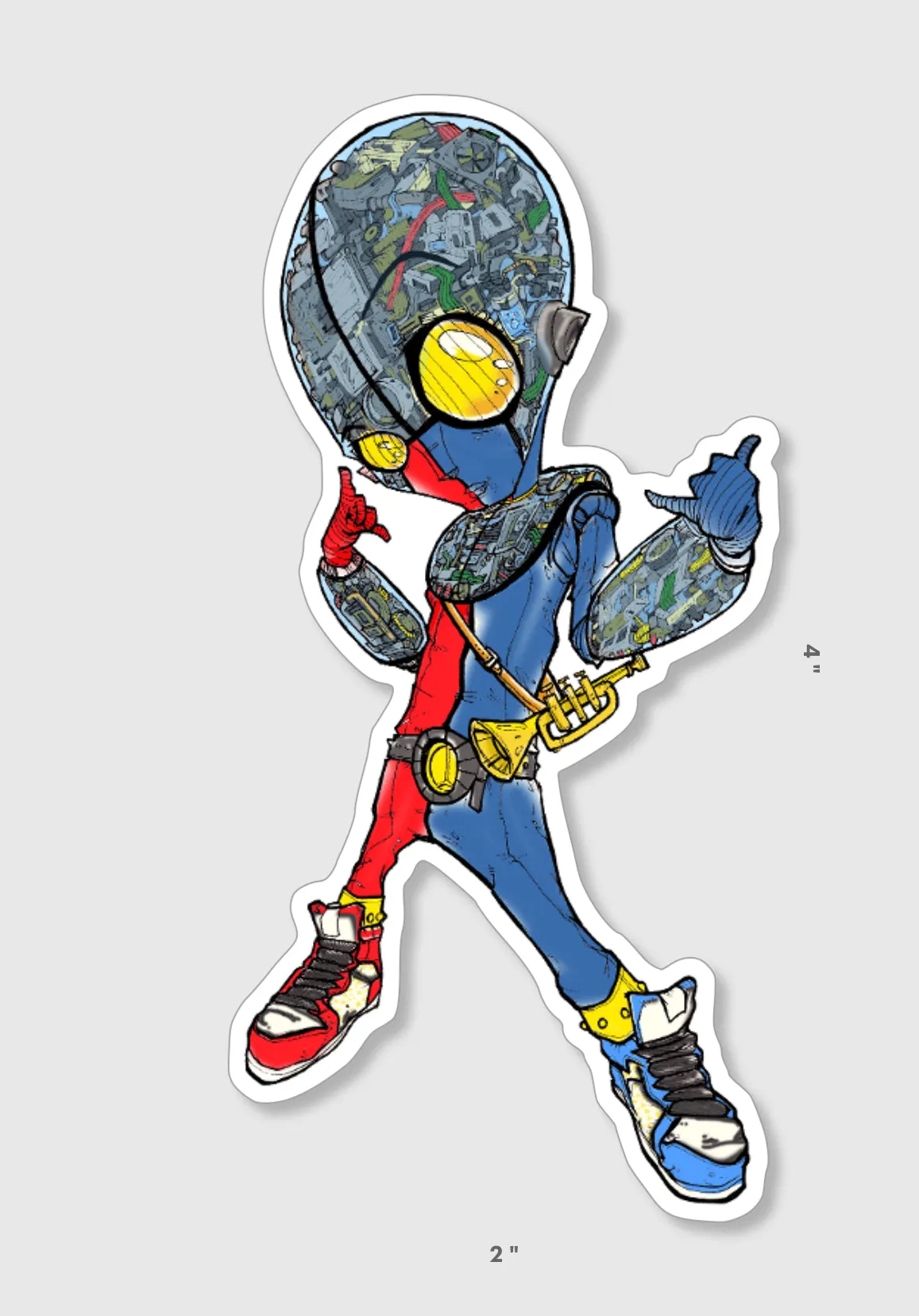 Kikaida Zero One Sticker