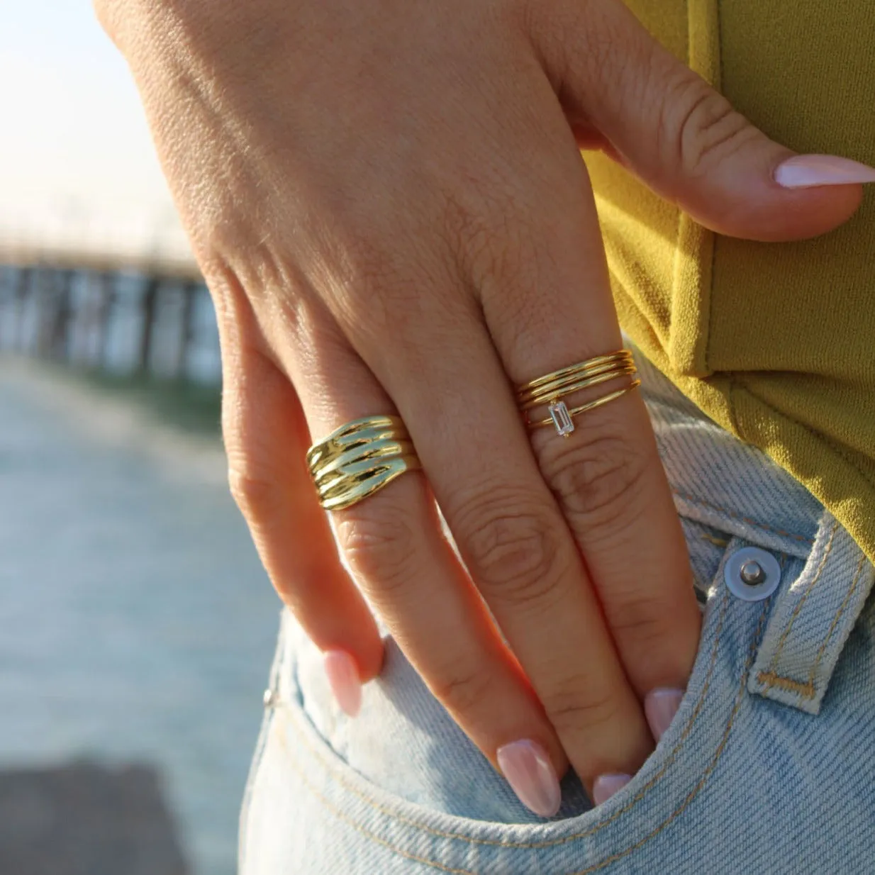 Lennox Hammered Ring