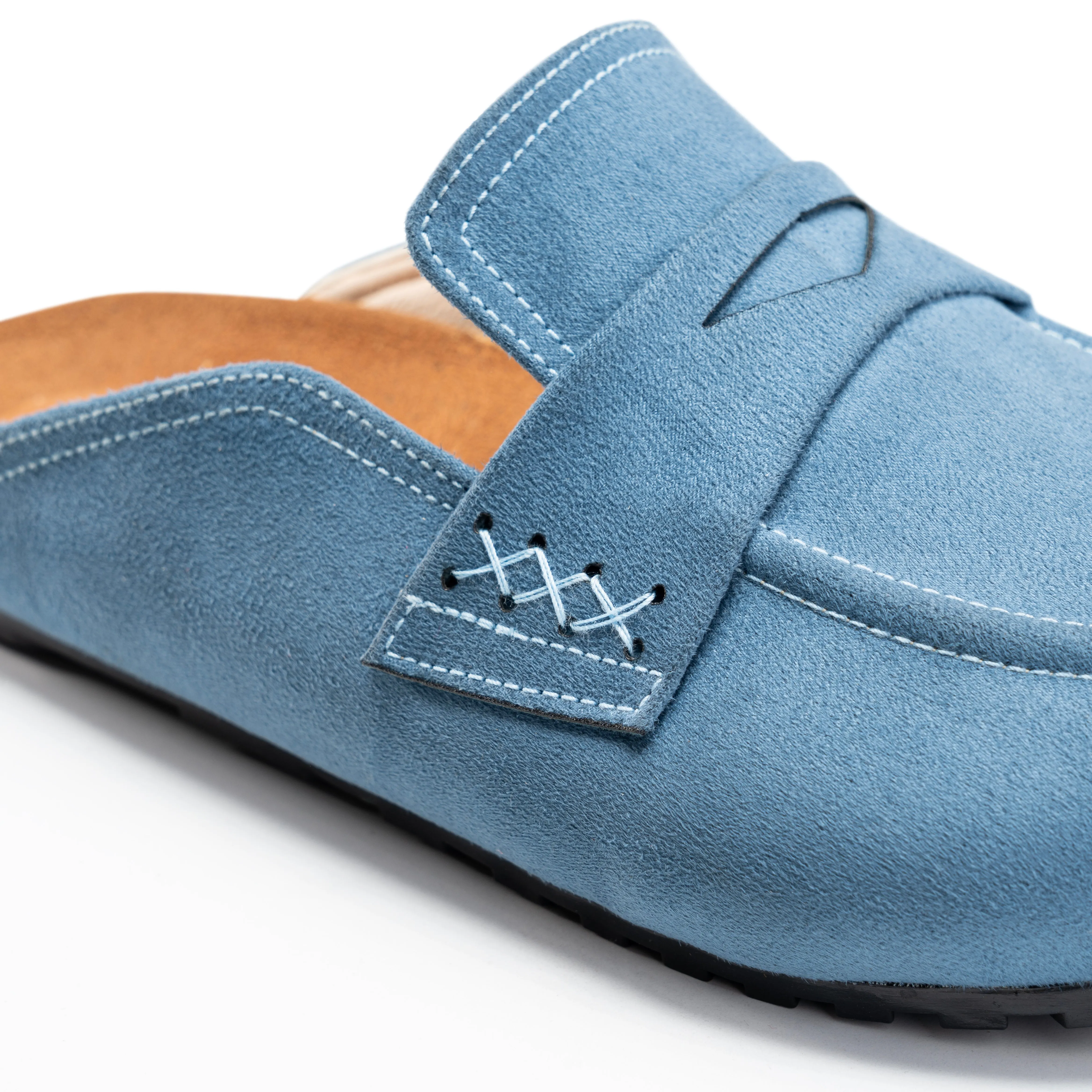 Leopard Luxe Clogs - Blue