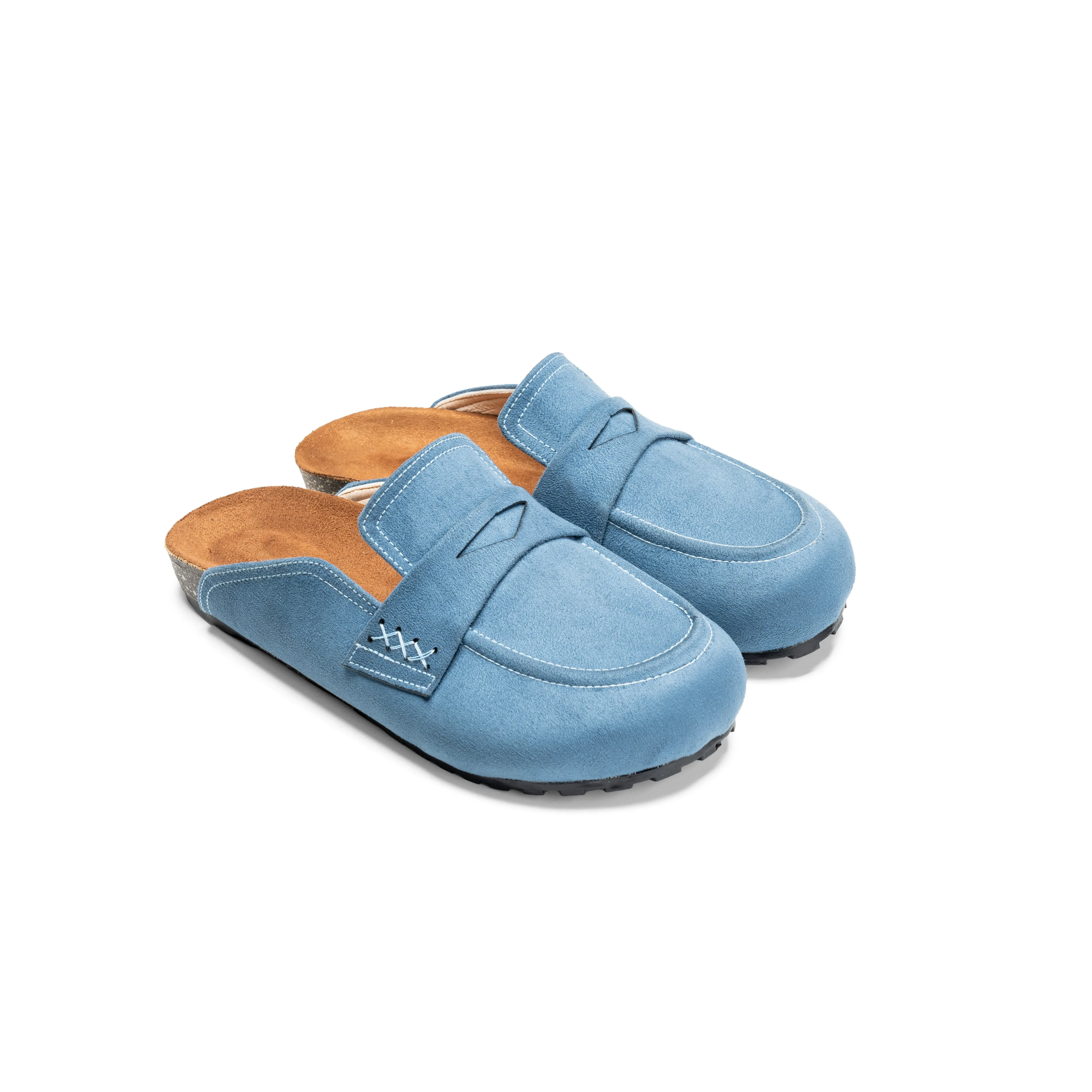 Leopard Luxe Clogs - Blue