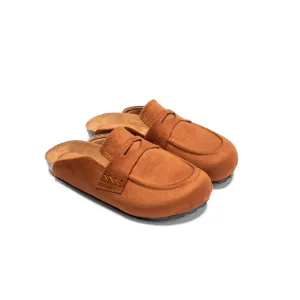 Leopard Luxe Clogs - Camel