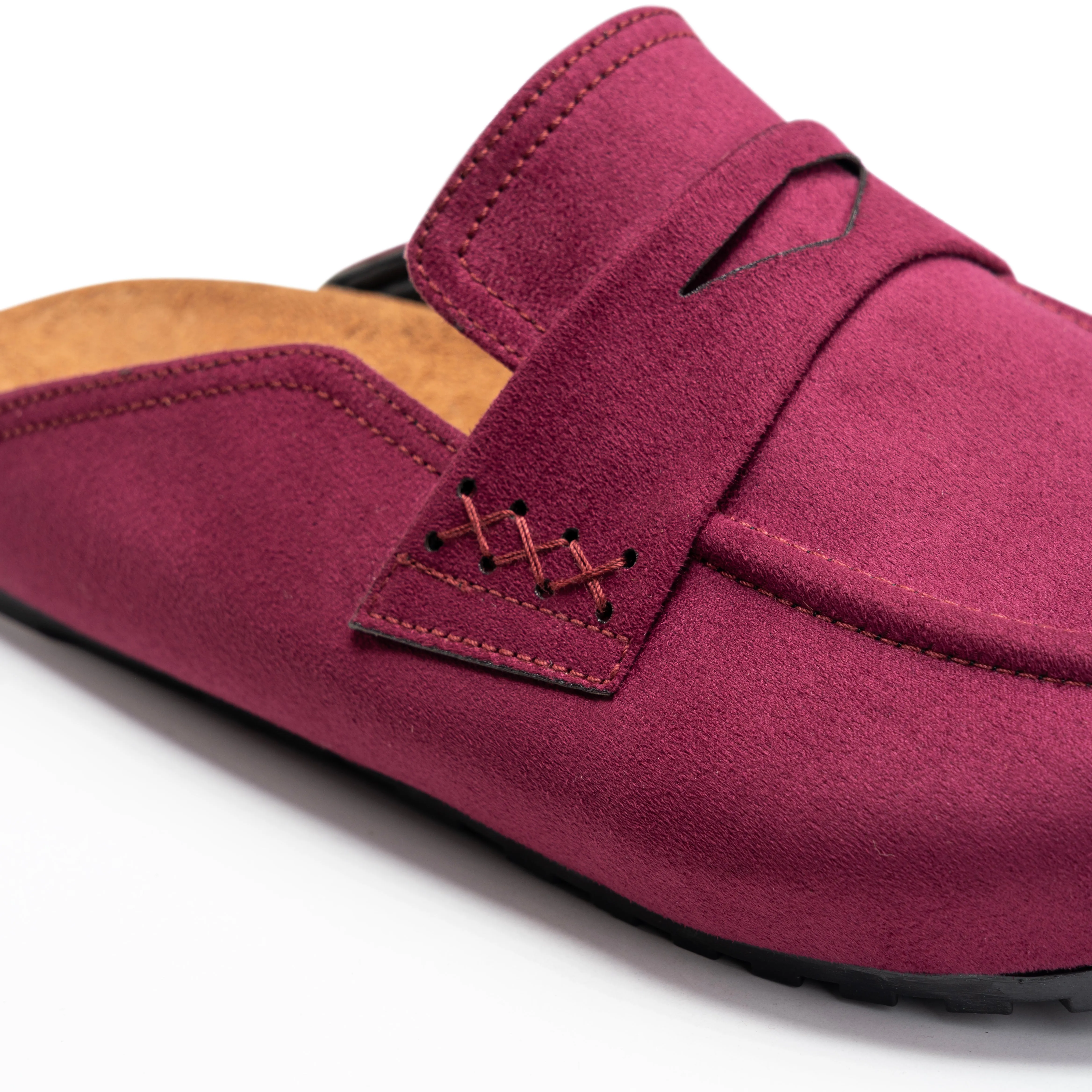 Leopard Luxe Clogs - Maroon