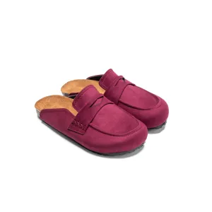 Leopard Luxe Clogs - Maroon