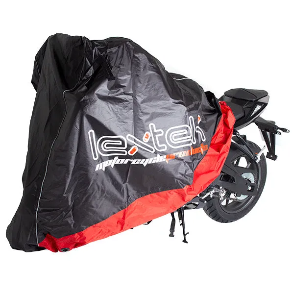 Lextek Motorcycle/Scooter Cover Black / Red
