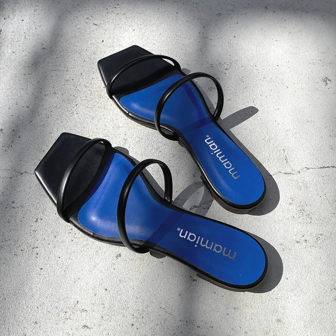 Limited special price 2,990 yen: Cord strap flat sandals (m10bn03) black