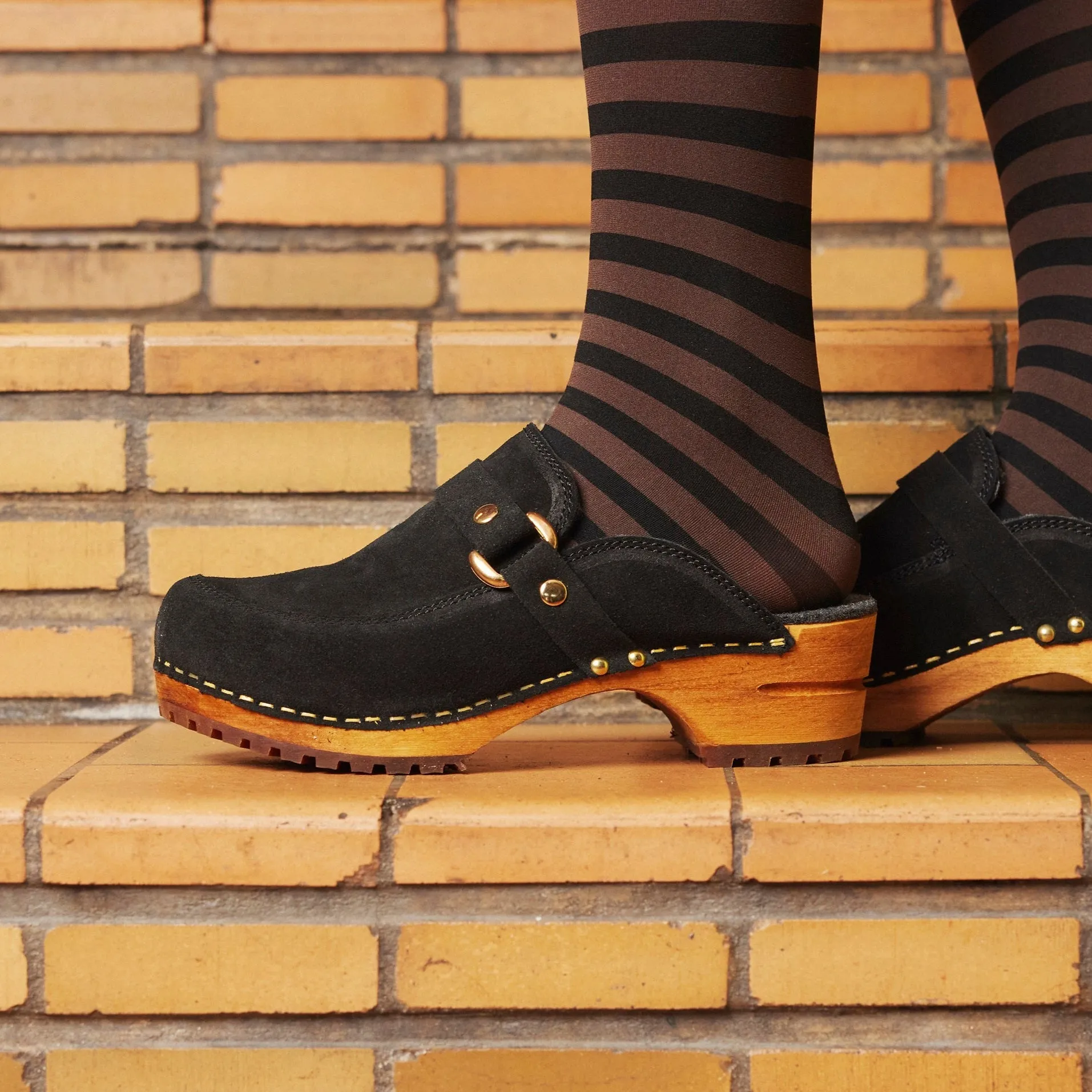 Lissy Women's Wood Clog in Black