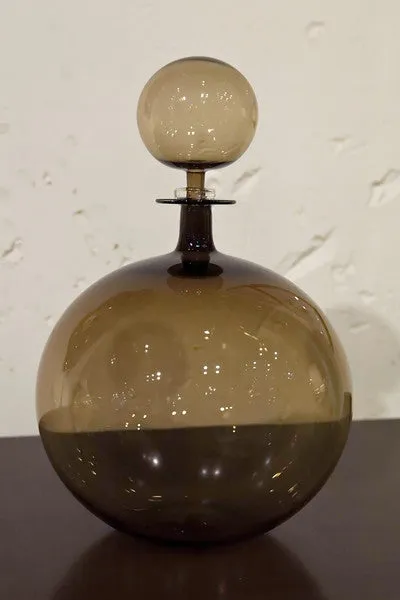 Low Round Large Decanter, Topaz - Joe Cariati