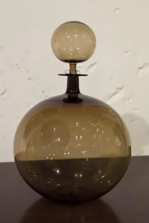 Low Round Large Decanter, Topaz - Joe Cariati