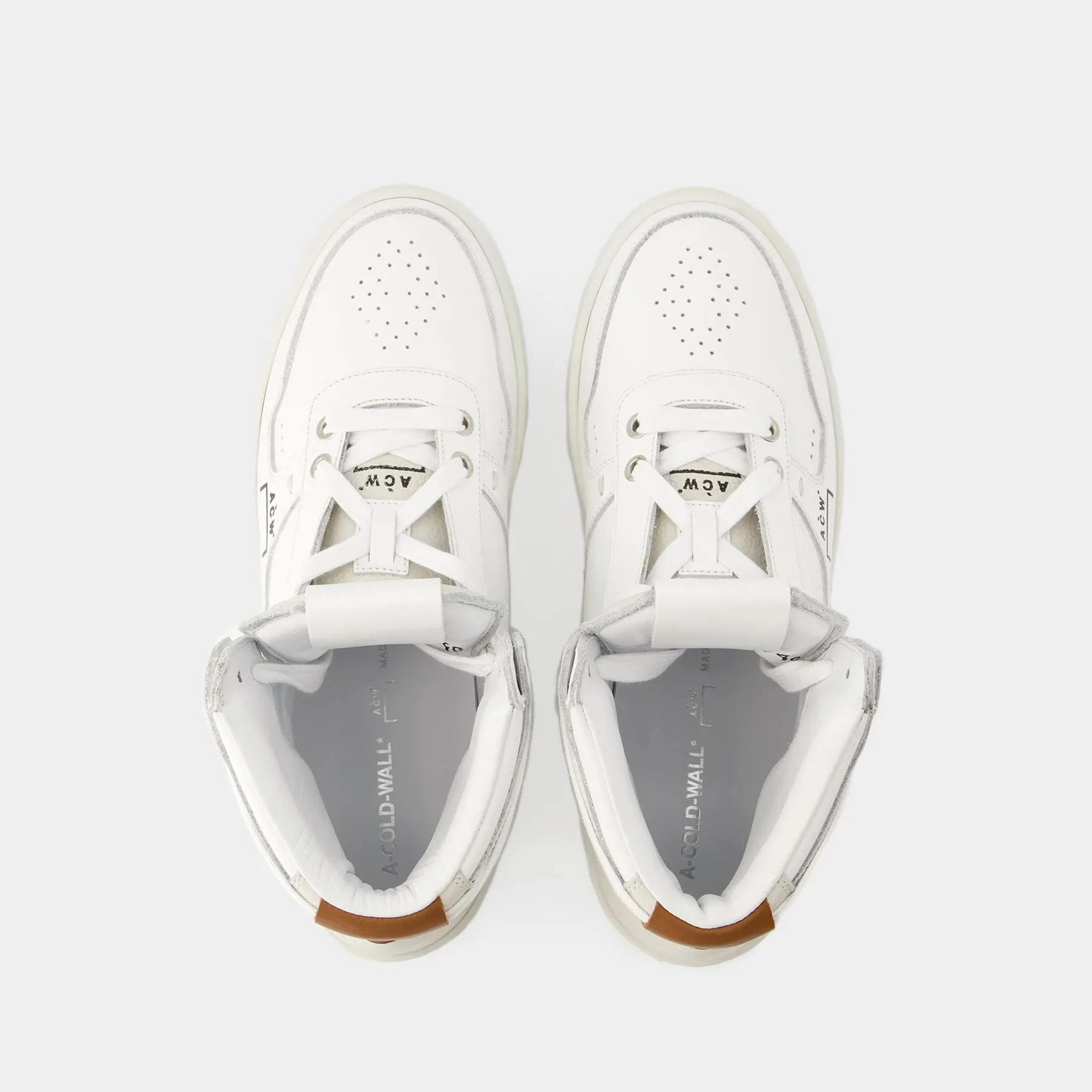 Luol Hi Top Ii Sneakers - A Cold Wall - Leather - Beige