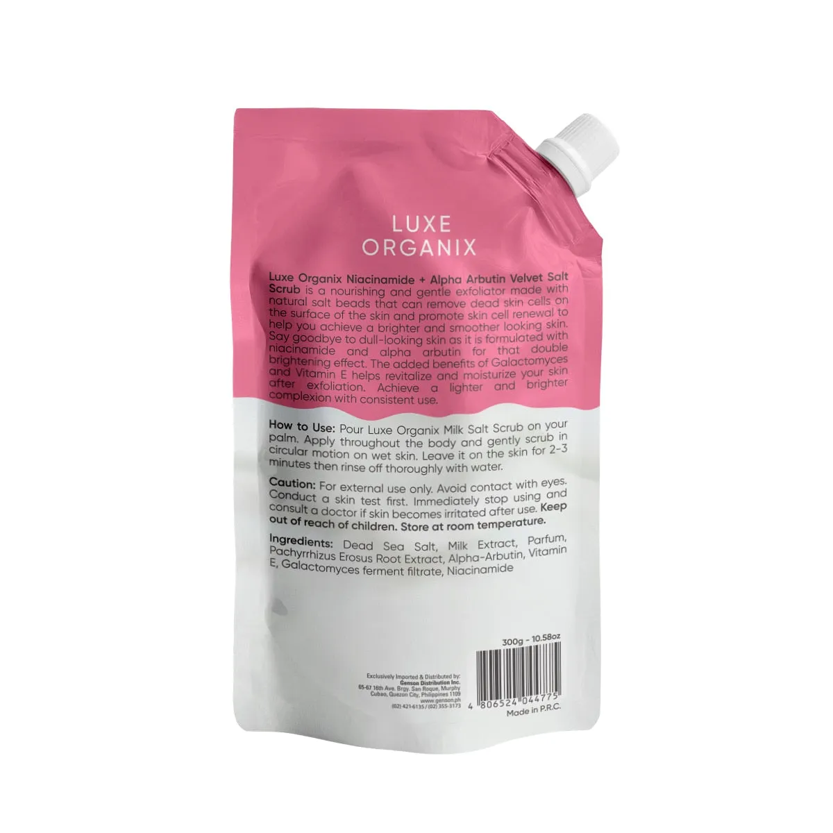 LUXE ORGANIX Alpha Arbutin Spa Salt 300g