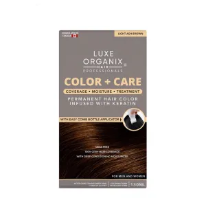 LUXE ORGANIX Keratin Hair Color   Care 140ml (Light Ash Brown) Exp 06/2024