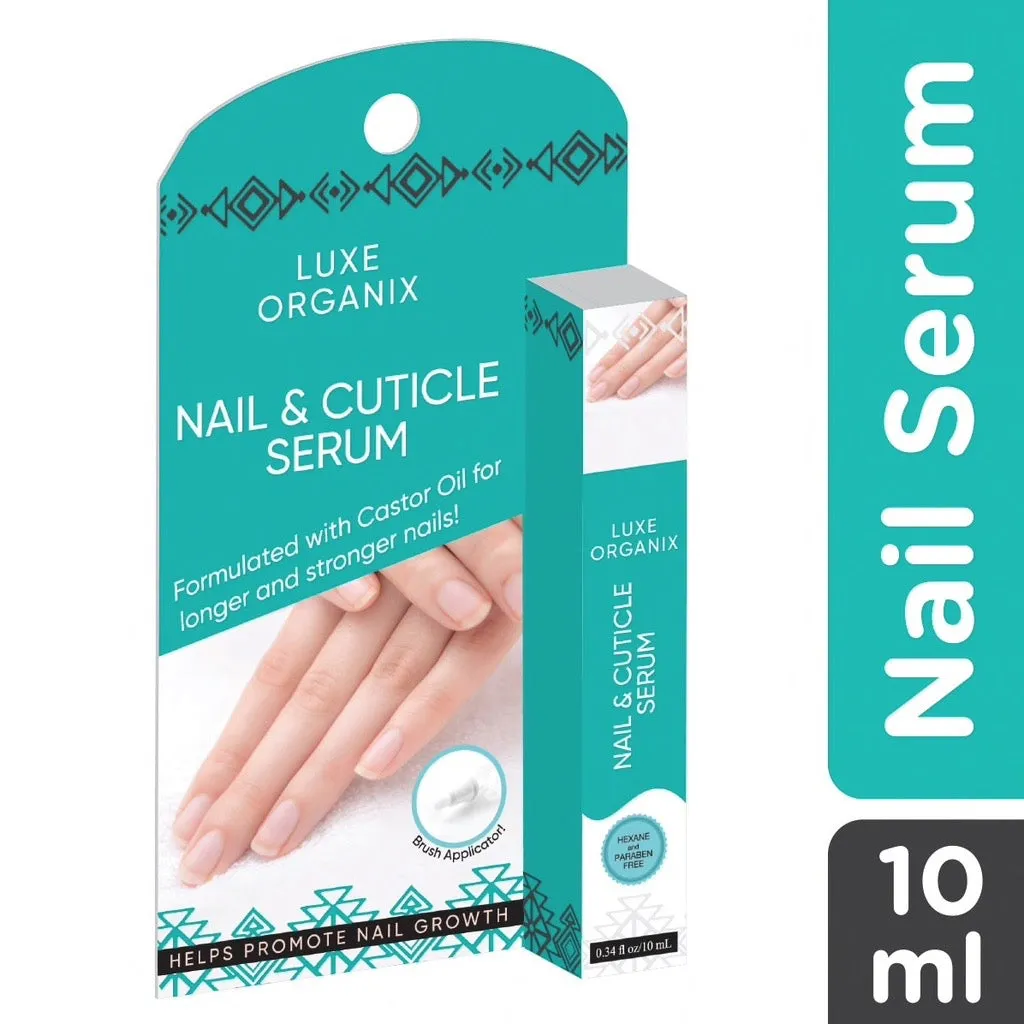 LUXE ORGANIX Nail and Cuticle Castor Serum 10ML (EXP 08/2024)