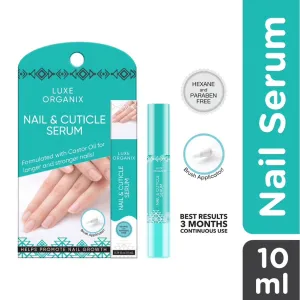 LUXE ORGANIX Nail and Cuticle Castor Serum 10ML (EXP 08/2024)