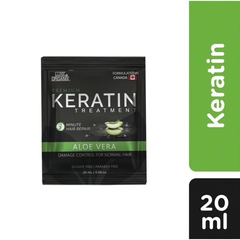 LUXE ORGANIX Premium Keratin Treatment Aloe Vera 20ml 6s