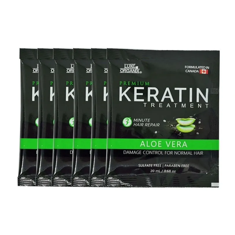 LUXE ORGANIX Premium Keratin Treatment Aloe Vera 20ml 6s