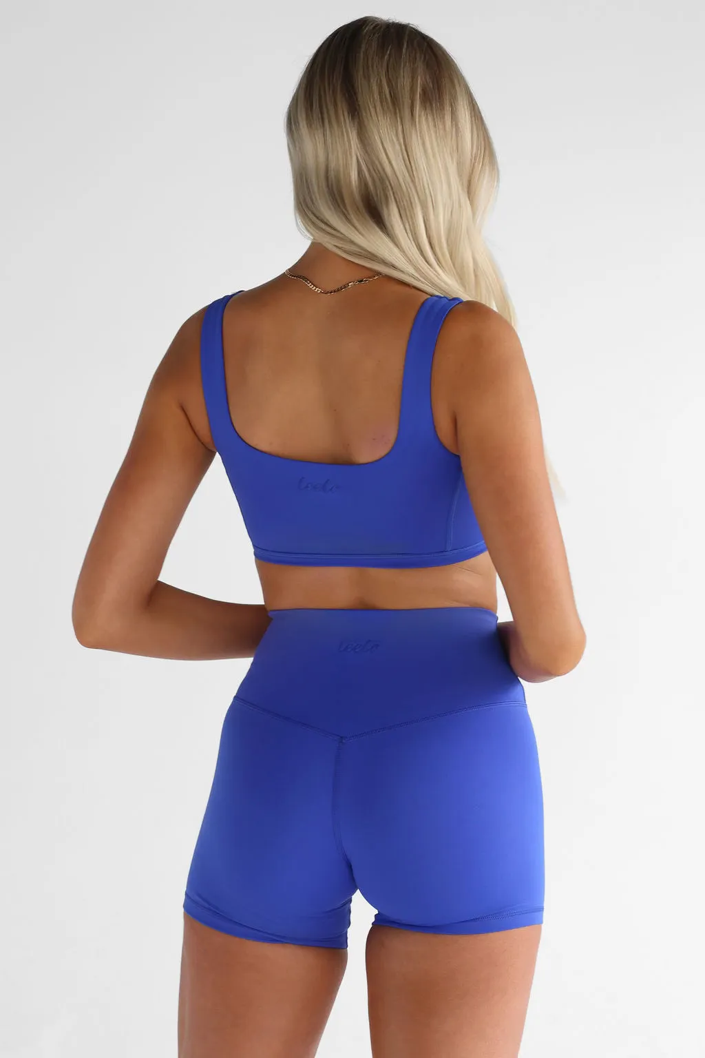 Luxe Signature Crop - Cobalt
