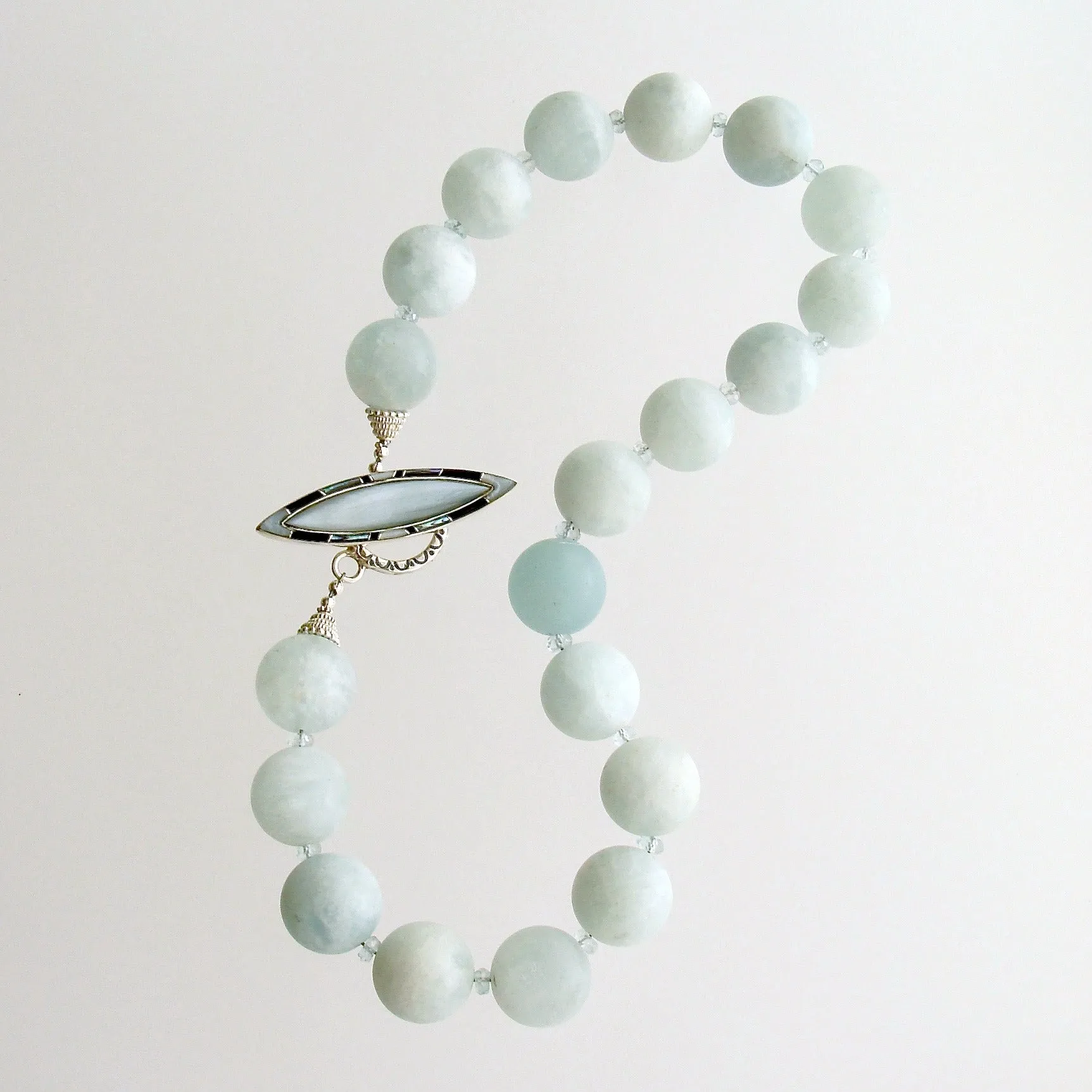 Matte Aquamarine Choker Necklace - Les Tresors de la Mer II Necklace