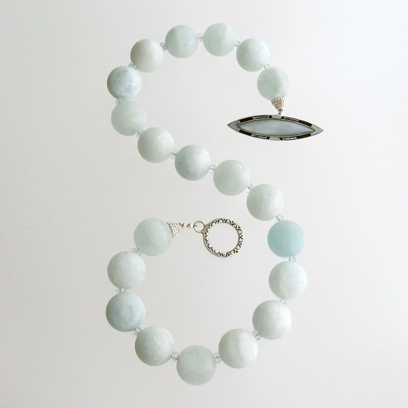 Matte Aquamarine Choker Necklace - Les Tresors de la Mer II Necklace