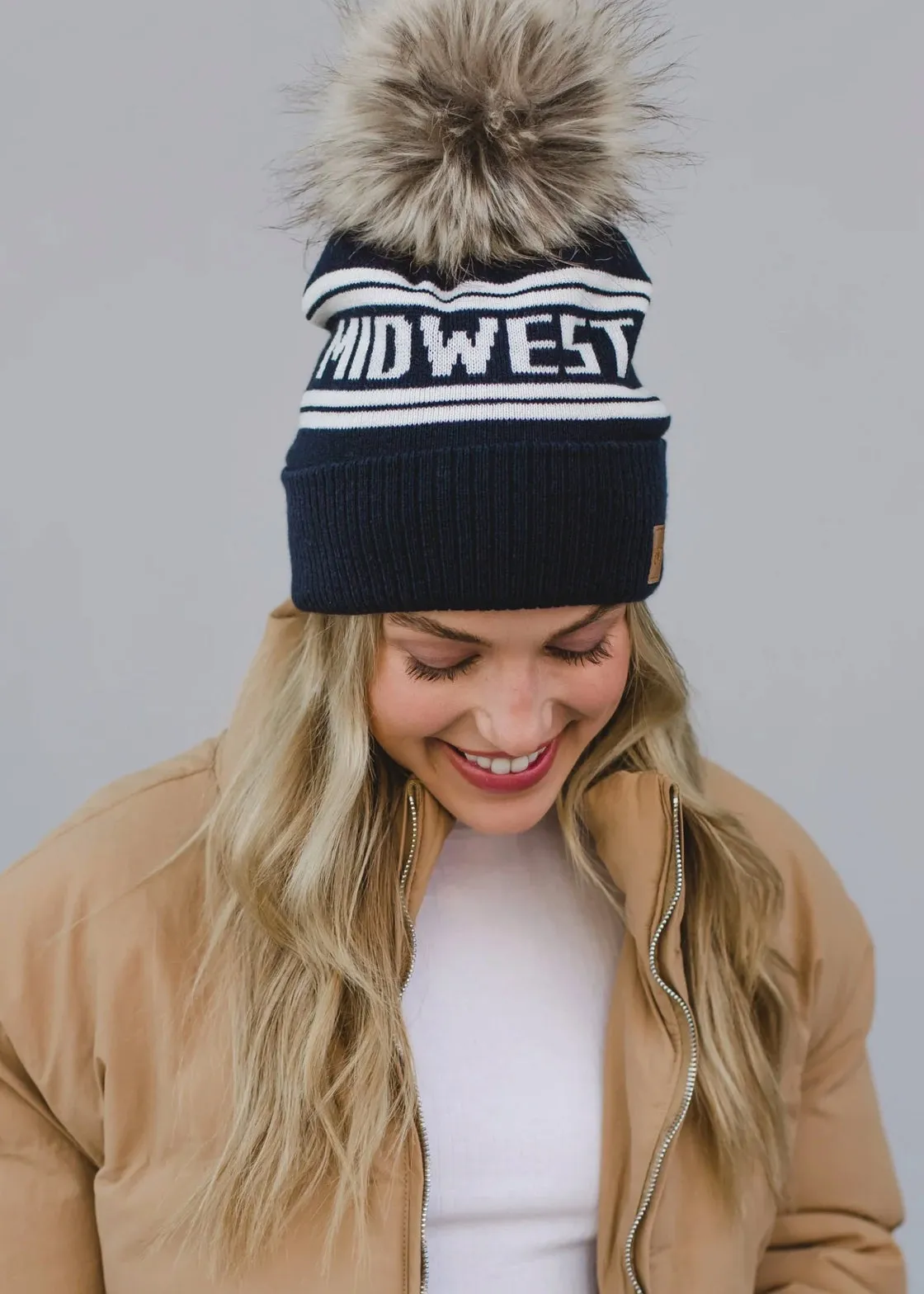 Midwest Pom Pom Hat