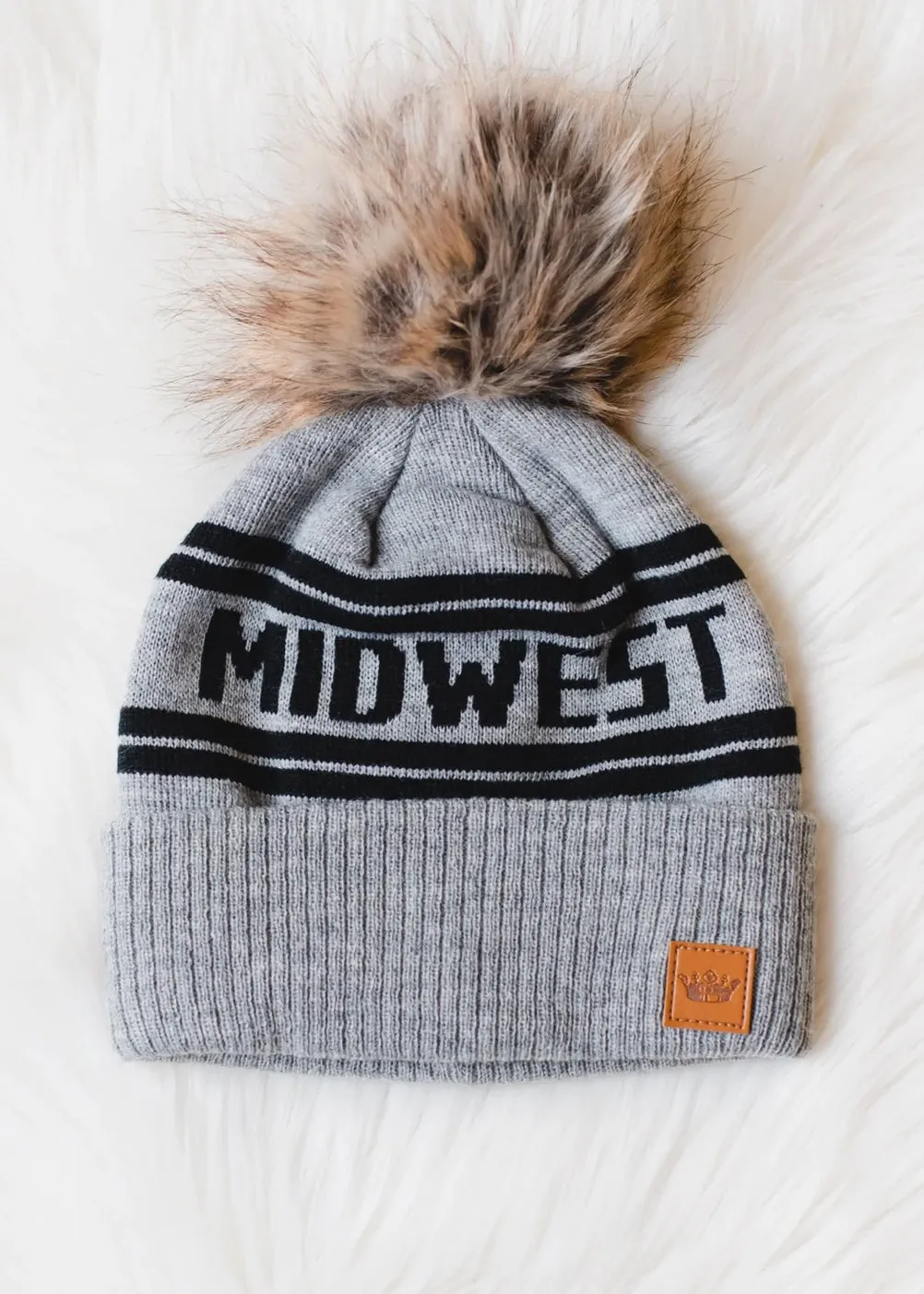 Midwest Pom Pom Hat