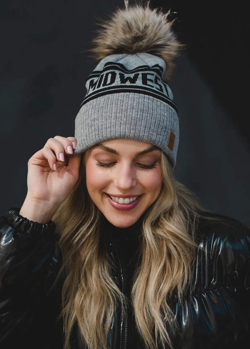 Midwest Pom Pom Hat