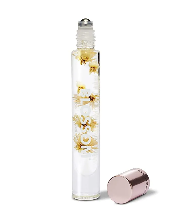 New Blossom Roll on Rollerball Perfume Oil with Natural Ingredients   Essential Oils, Infused with Real Flowers, Made in USA, 0.20 fl. oz./5.9 ml, Luxe Citrus Jasmine