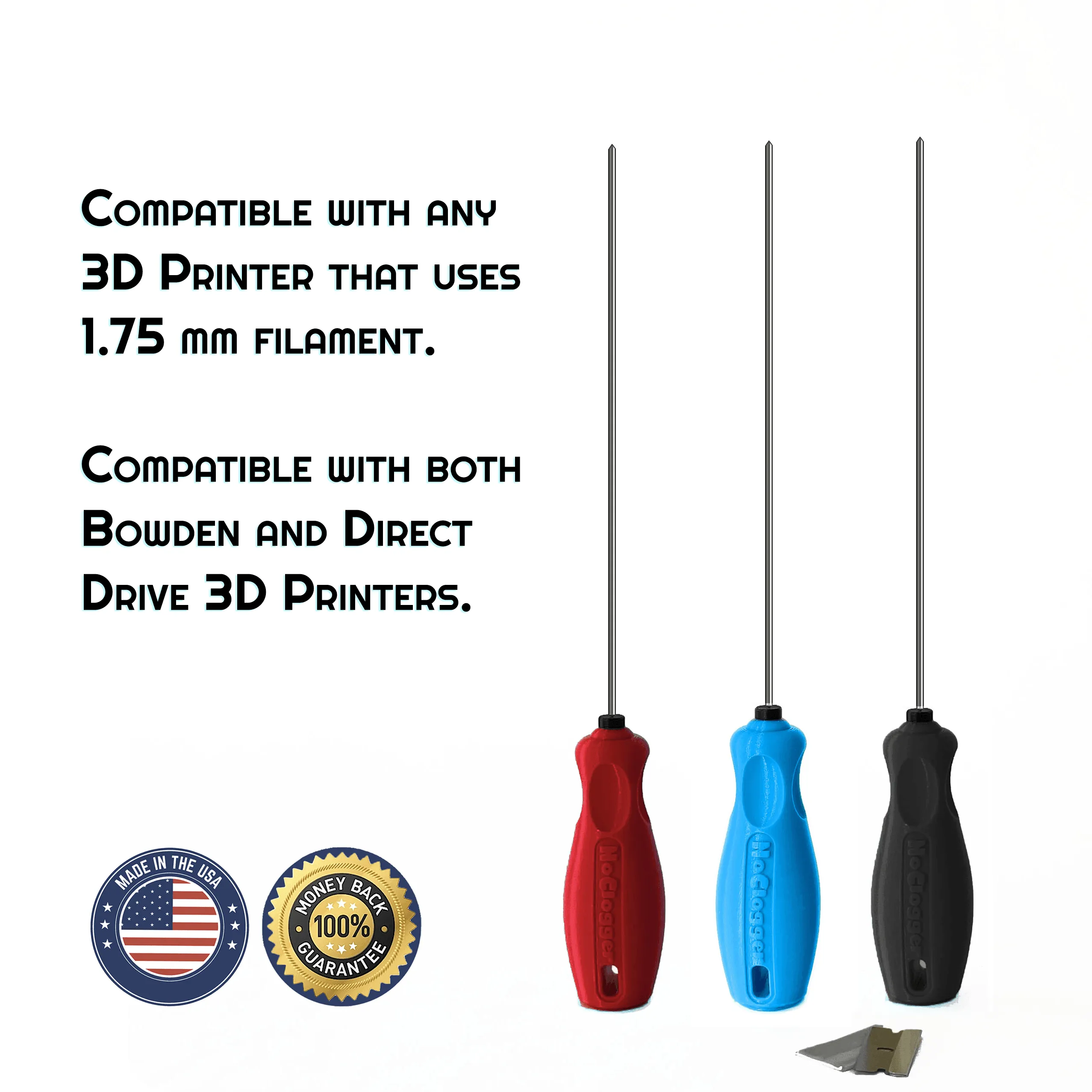 NoClogger 1.75mm - The Must Have 3D Printing Tool